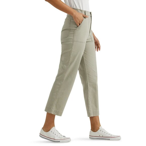 Lee Women's Heritage High Rise Utility Crop Pant, Size 18, Regular Fit, Pockets - Picture 3 of 6